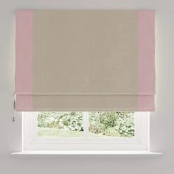 Luna Bordered Blackout Roman Blind 35 Luna Bordered Blackout Roman Blind -Habitat Store 30925011 alt03