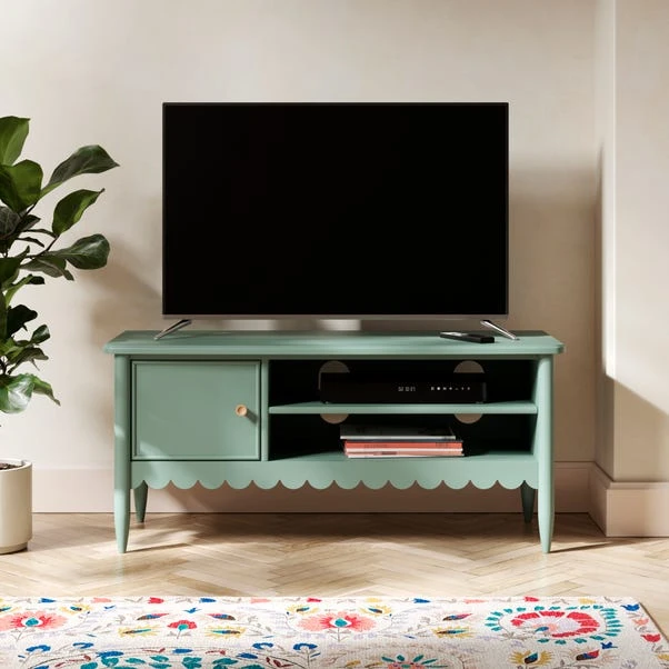 Remi Scalloped Small TV Unit For TVs Up To 46" 3 Remi Scalloped Small TV Unit For TVs Up To 46"