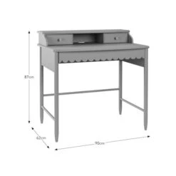 Remi Scalloped Small Step Up Desk -Habitat Store 30925282 alt09