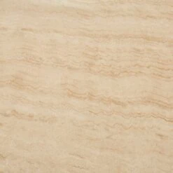 Halton 4 Seater Round Dining Table, Travertine & Oak -Habitat Store 30925309 alt03