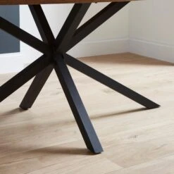 Xavi 6 Seater Oval Parquet Dining Table, Oak -Habitat Store 30925310 alt05