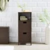 Chocolate Bathroom Cabinet With Drawers 1 Chocolate Bathroom Cabinet With Drawers -Habitat Store 30925330