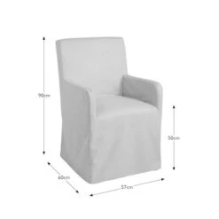 Lewin Carver Loose Cover Dining Chair -Habitat Store 30925480 alt09