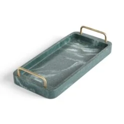 Nouveau Green Marble Resin Tray -Habitat Store 30925483 alt01