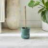 Nouveau Green Marble Resin Toilet Brush 2 Nouveau Green Marble Resin Toilet Brush -Habitat Store 30925487