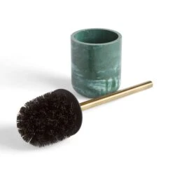 Nouveau Green Marble Resin Toilet Brush -Habitat Store 30925487 alt02