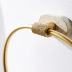 Minimal Luxe Gold Marble Effect Towel Ring -Habitat Store 30925513 alt01