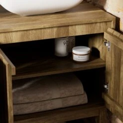 Humphrey Double Vanity Unit, Mango Wood Effect -Habitat Store 30925544 alt02