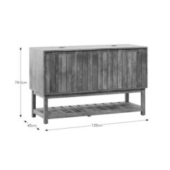 Humphrey Double Vanity Unit, Mango Wood Effect -Habitat Store 30925544 alt09