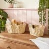 Set Of 2 Wavy Shell Woven Storage Baskets -Habitat Store 30925572