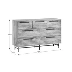 Bryant 7 Drawer Chest, Mango Wood Effect -Habitat Store 30925671 alt09