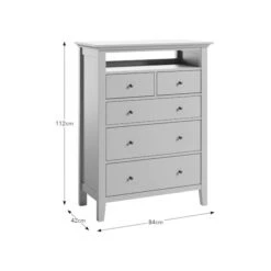 Lynton 5 Drawer TV Chest With 1 Open Shelf -Habitat Store 30925673 alt09