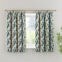 Kelso Pencil Pleat Velvet Curtains -Habitat Store 30925685 alt03