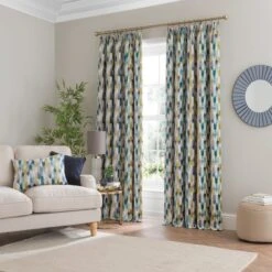 Kelso Pencil Pleat Velvet Curtains -Habitat Store 30925726 alt01