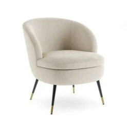Marcie Luxe Ivory Boucle Cocktail Chair -Habitat Store 30925797 alt05