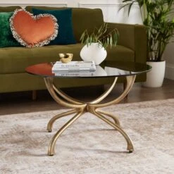 Nora Round Metal Coffee Table
