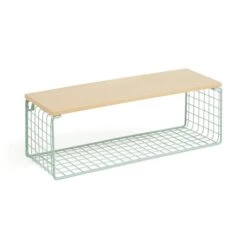Turquoise Wire Wall Shelf 7 Turquoise Wire Wall Shelf -Habitat Store 30926488 alt02