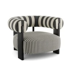 Fallon Woven Stripe Bolster Accent Chair 16 Fallon Woven Stripe Bolster Accent Chair -Habitat Store 30926637 alt06