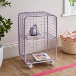 Metal Wire Storage Trolley 17 Metal Wire Storage Trolley -Habitat Store 30926806