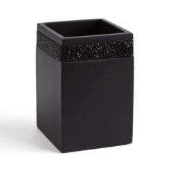 Sparkle Black Square Toothbrush Holder -Habitat Store 30926810 alt01