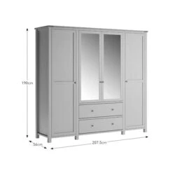 Olney 4 Door Wardrobe 15 Olney 4 Door Wardrobe -Habitat Store 30926817 alt09