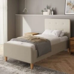 Ashbourne Fabric Side Lift Ottoman Bed Frame -Habitat Store 30926833