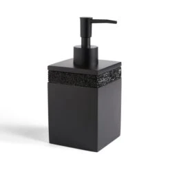 Sparkle Black Square Soap Dispenser -Habitat Store 30926857 alt01