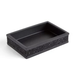 Sparkle Black Square Soap Dish -Habitat Store 30926873 alt01