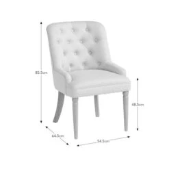 Beatrice Button Back Dining Chair, Fabric -Habitat Store 30927136 alt09