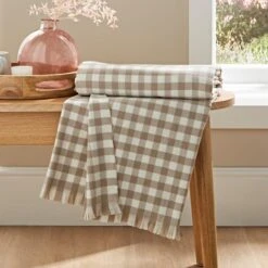 Portloe Gingham Throw 130cm X 180cm -Habitat Store 30927448