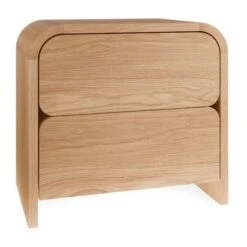 Bennett 2 Drawer Bedside Table, Light Oak -Habitat Store 30927464 alt06