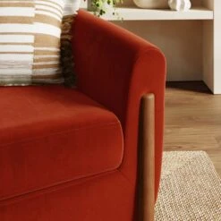 Polly Velvet Wooden Arm Tub Chair -Habitat Store 30927475 alt02