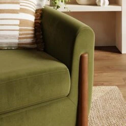 Polly Velvet Wooden Arm Tub Chair -Habitat Store 30927476 alt02