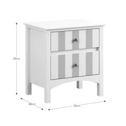 Beatrice Wide 2 Drawer Bedside Table 29 Beatrice Wide 2 Drawer Bedside Table -Habitat Store 30927511 alt09
