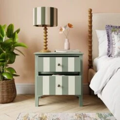Beatrice Wide 2 Drawer Bedside Table 17 Beatrice Wide 2 Drawer Bedside Table -Habitat Store 30927512 alt01