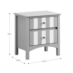 Beatrice Wide 2 Drawer Bedside Table 22 Beatrice Wide 2 Drawer Bedside Table -Habitat Store 30927512 alt09