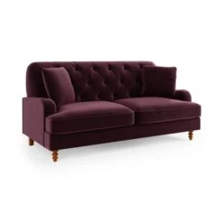 Beatrice Buttoned Velvet 3 Seater Double Sofa Bed -Habitat Store 30927531 alt07