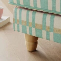 Beatrice Checkerboard Woven Stripe Snuggle Chair -Habitat Store 30927539 alt03