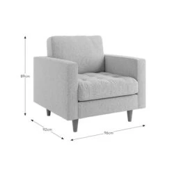 Zoe Boucle Fleck Armchair 17 Zoe Boucle Fleck Armchair -Habitat Store 30927548 alt09