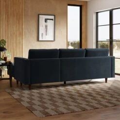 Zoe Casual Sit Velvet Corner Chaise Sofa -Habitat Store 30927554 alt01