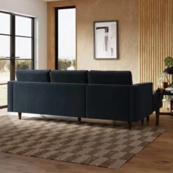 Zoe Casual Sit Velvet Corner Chaise Sofa -Habitat Store 30927555 alt01