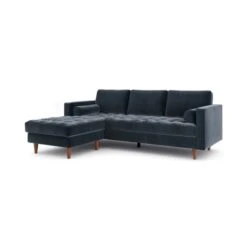 Zoe Casual Sit Velvet Corner Chaise Sofa -Habitat Store 30927555 alt06