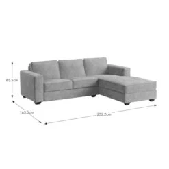 Claude Soft Tonal Chenille Corner Chaise Sofa -Habitat Store 30927958 alt09