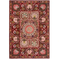 Hani Floral Wool Rug -Habitat Store 30928025 alt04