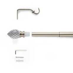 Teardrop Extendable Metal Curtain Pole -Habitat Store 30928109 alt02