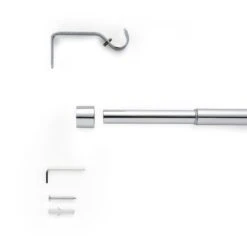 Stud Extendable Metal Curtain Pole -Habitat Store 30928171 alt02