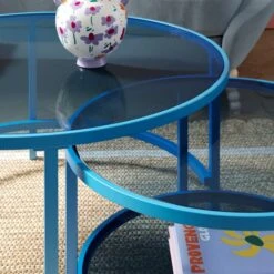 Sofia Glass Coffee Nest Of Tables 39 Sofia Glass Coffee Nest Of Tables -Habitat Store 30928198 alt03