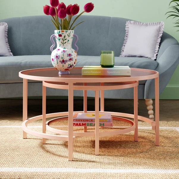 Sofia Glass Coffee Nest Of Tables 11 Sofia Glass Coffee Nest Of Tables - Image 9