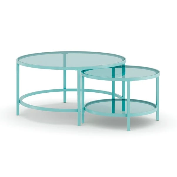 Sofia Glass Coffee Nest Of Tables 8 Sofia Glass Coffee Nest Of Tables - Image 6