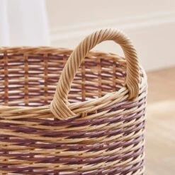 Round Woven Rattan Basket -Habitat Store 30928217 alt01